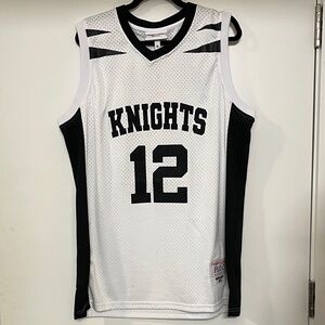 🏀⛹🏾🏀 John Morgan’s Knights High School White & Black Basketball Jersey Size XL